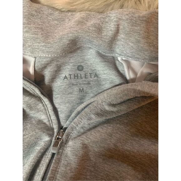 Athleta Colorblock Running Wild Half Zip Medium - Picture 4 of 6